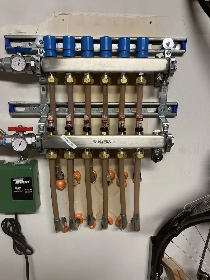 Plumber performing Gas Line Installation at a residential property in Alcoa